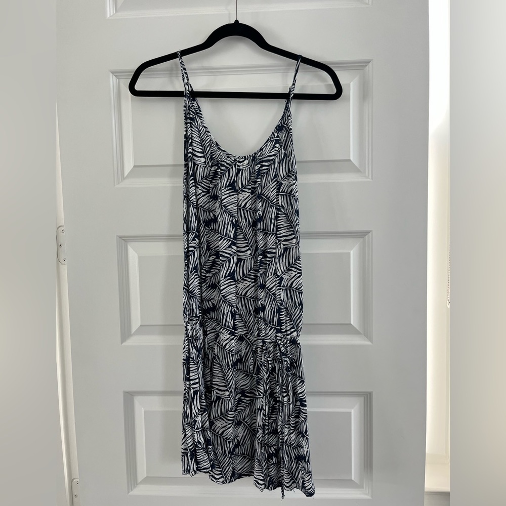 Palm Print Casual Beach Dress